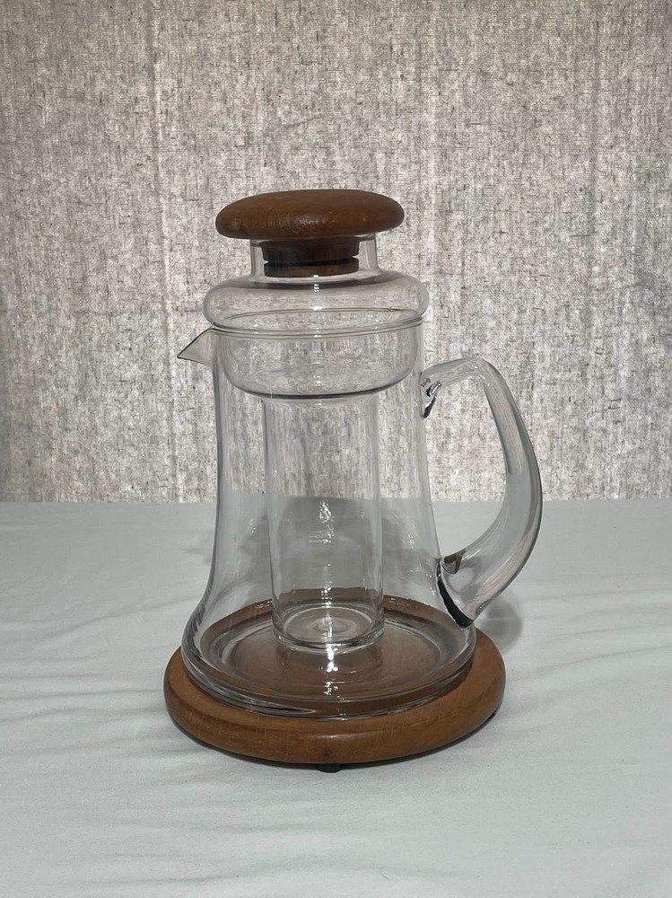 Mod Dolphin Pitcher with Teakwood